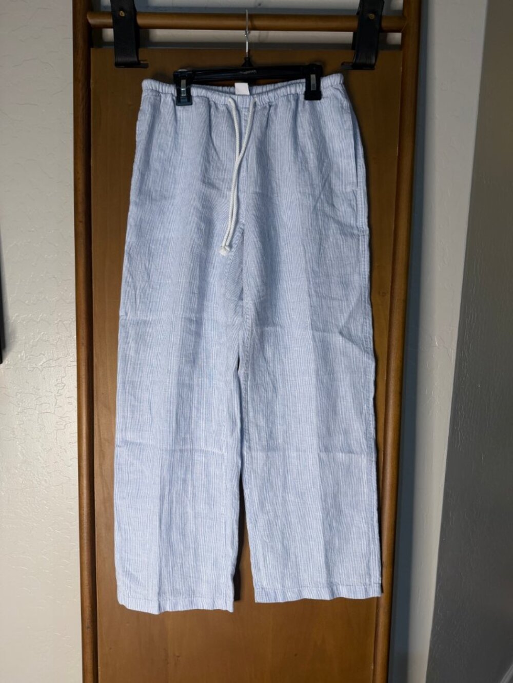 NWT Aritzia TNA Charleston Pull-On Pants Blue Stripe XS